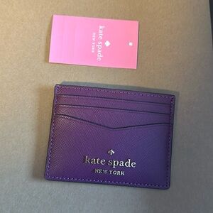 Nwt Kate spade staci saffiano leather small card holder